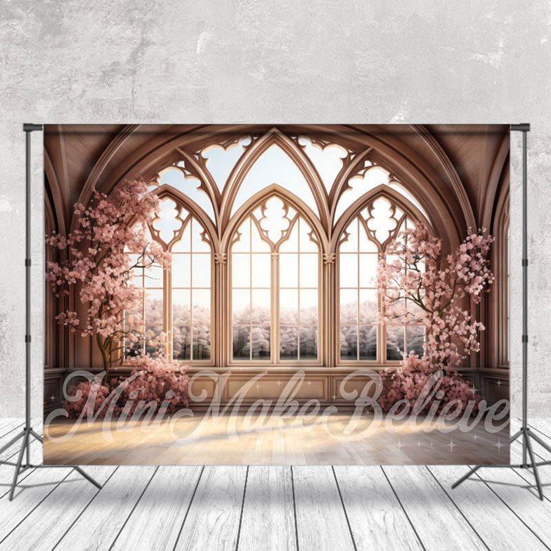 Aperturee - Plum Blossom Tree And Indoor Moslem Window Backdrop