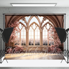 Aperturee - Plum Blossom Tree And Indoor Moslem Window Backdrop