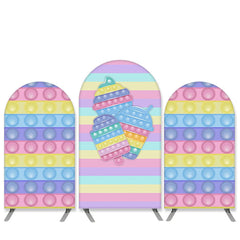 Aperturee Pop It Theme Ice Cream Birthday Party Arch Backdrop Kit