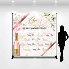 Aperturee - Pop The Champagne Custom Bridal Shower Repeat Backdrop