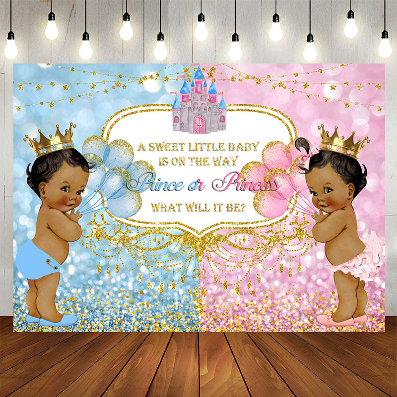 Aperturee - Prince Or Princess Baby Shower Backdrop For Party