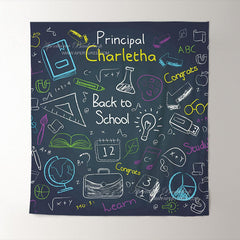 Aperturee - Principal Charletha Blackboard Back To School Backdrop