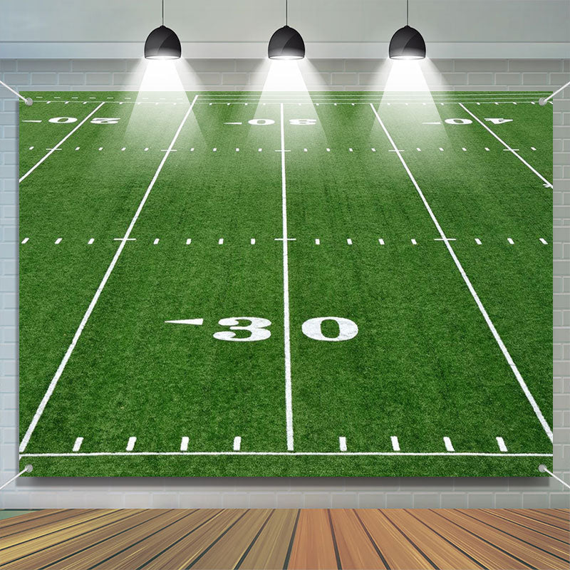 Aperturee - Professional Football Field Lines Sports Backdrop