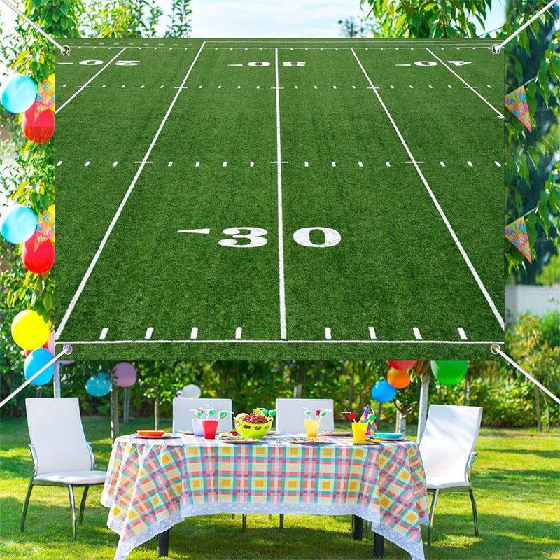 Aperturee - Professional Football Field Lines Sports Backdrop