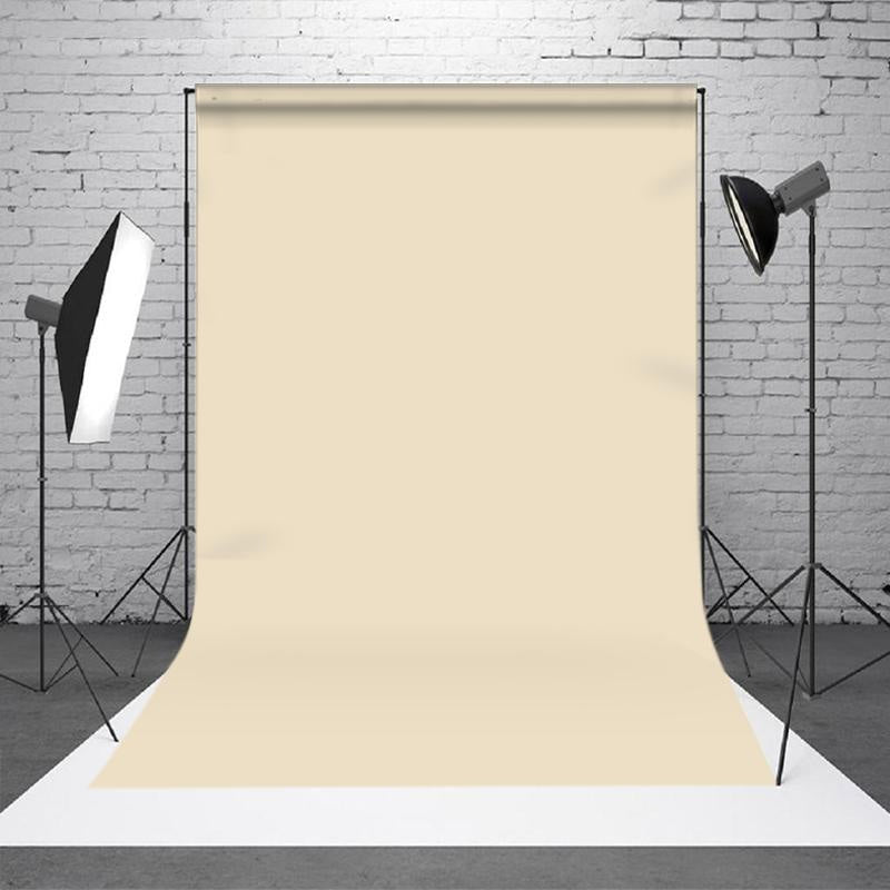 Aperturee - Professional Solid Beige Color Backdrop For Photography