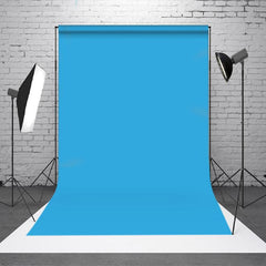 Aperturee - Professional Solid Sky Blue Backdrop For Photography