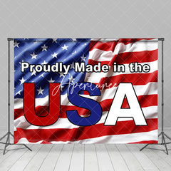 Aperturee - Proudly Made In The Usa Flag Independence Day Backdrop