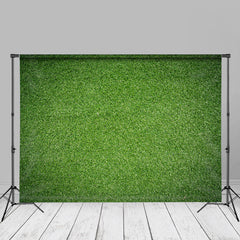 Aperturee - Pure Green Sod Sport Style Backdrop For Photo Booth