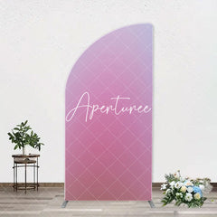 Aperturee - Pure Pink Dim Light Hazy Arch Photography Backdrop