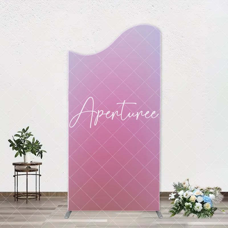 Aperturee - Pure Pink Dim Light Hazy Arch Photography Backdrop