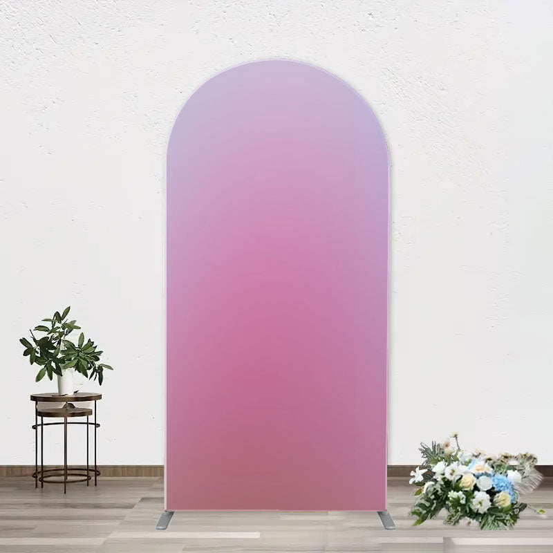 Aperturee - Pure Pink Dim Light Hazy Arch Photography Backdrop