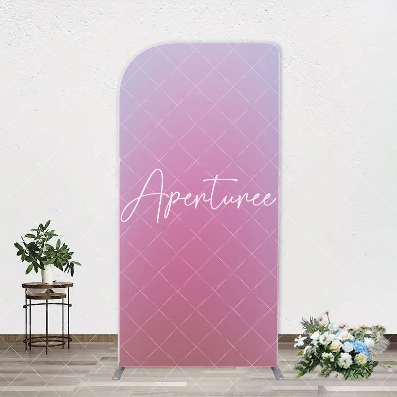 Aperturee - Pure Pink Dim Light Hazy Arch Photography Backdrop