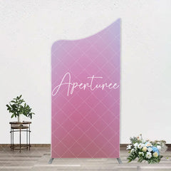 Aperturee - Pure Pink Dim Light Hazy Arch Photography Backdrop