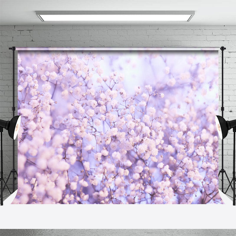 Aperturee - Purple Floral Wonderland Spring Photography Backdrop