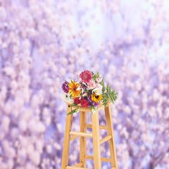 Aperturee - Purple Floral Wonderland Spring Photography Backdrop