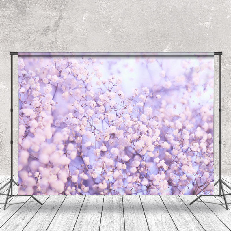 Aperturee - Purple Floral Wonderland Spring Photography Backdrop