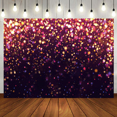 Aperturee - Purple Glitter Bokeh Backdrop for Birthday Party