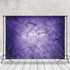 Aperturee - Purple White Rock Texture Photography Cloth Backdrop