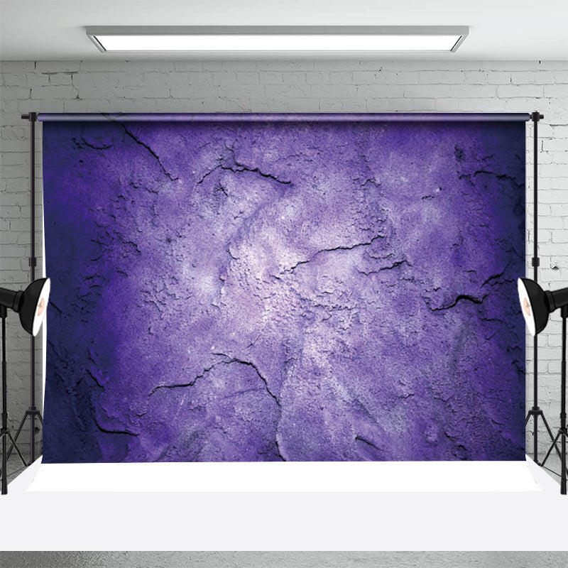 Aperturee - Purple White Rock Texture Photography Cloth Backdrop