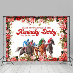 Aperturee - Racing Horse Riders Rose 150th Anniversary Backdrop