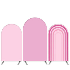 Aperturee Rainbow Theme Pink Birthday Party Arch Backdrop Kit