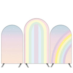 Aperturee Rainbow Theme Unicorn Baby Shower Arch Backdrop Kit