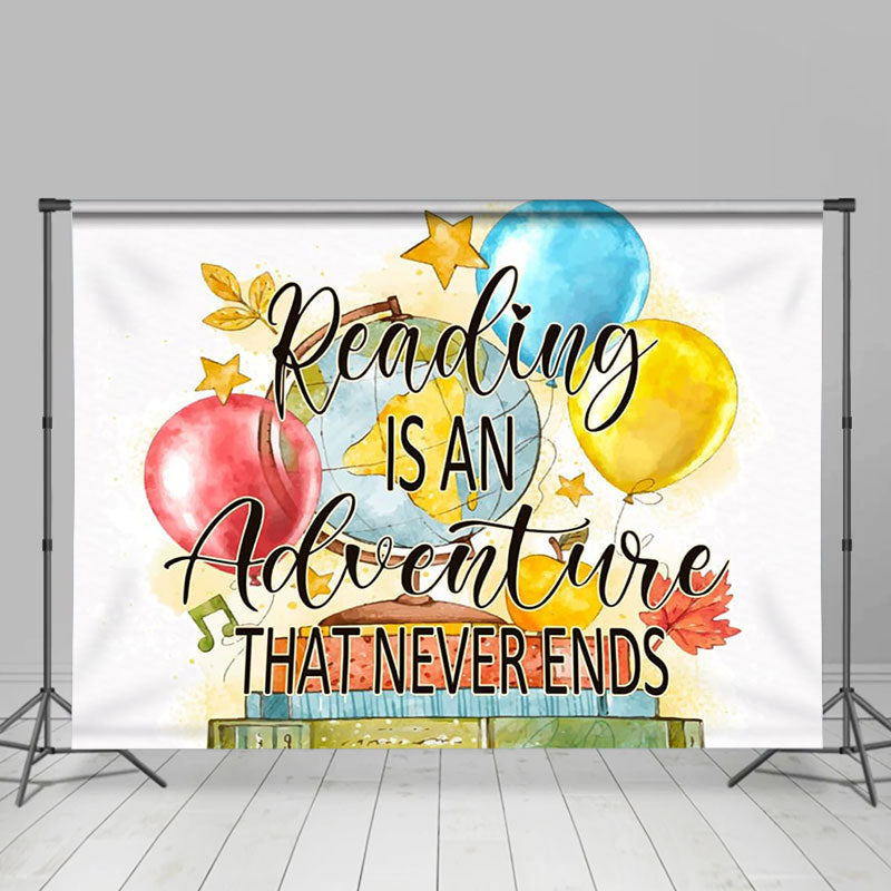 Aperturee - Reading Is An Adventure World Book Day Backdrop