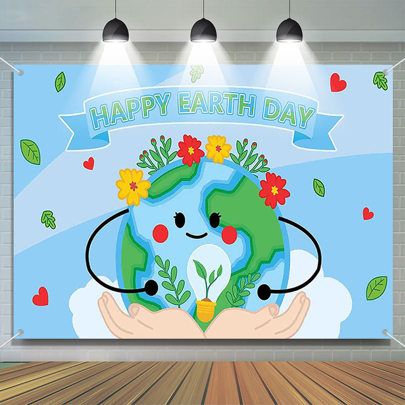 Aperturee - Recycle Eco Happy Earth Day Backdrop for Event