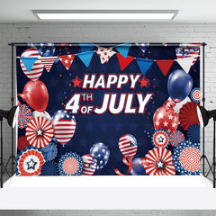 Aperturee - Red Blue July 4 Balloon Independence Day Backdrop