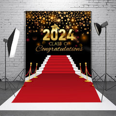 Aperturee - Red Carpet 2024 Congrats Grad Photography Backdrop