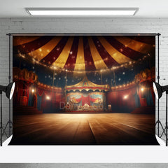 Aperturee - Red Circus Stage Interior Photography Backdrop