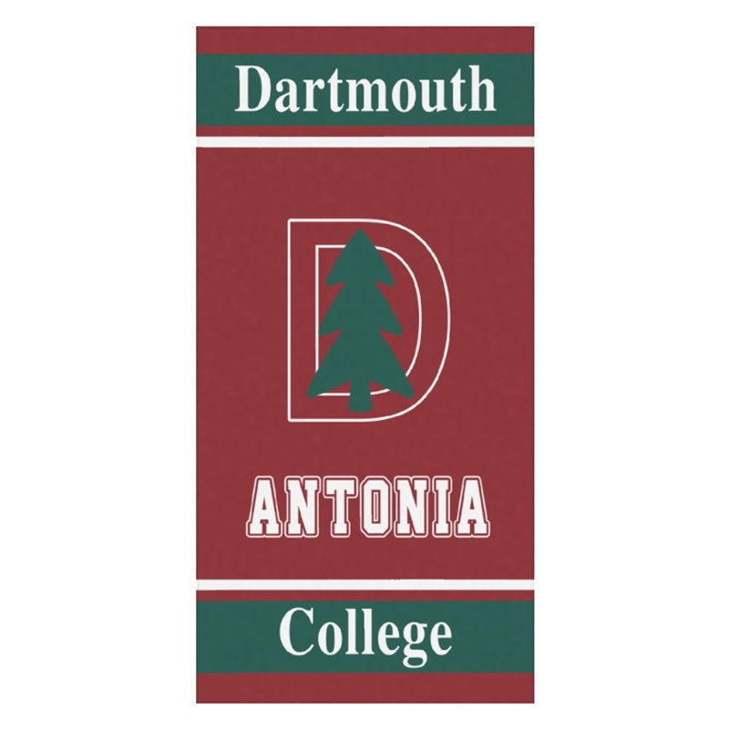 Aperturee - Red Custom Name College Beach Towel Holiday Gifts