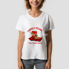 Aperturee - Red Family Picnic Basket Reunion Custom T-Shirt