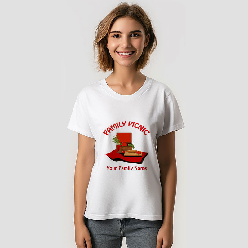 Aperturee - Red Family Picnic Basket Reunion Custom T-Shirt