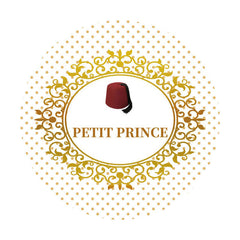 Aperturee - Red Petit Prince Round Gold Baby Shower Backdrop