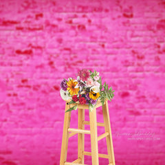 Aperturee - Red Rose Brick Backdrop For Portrait Photography