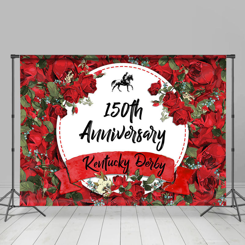 Aperturee - Red Rose Kentucky Dervy 150th Anniversary Backdrop