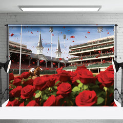 Aperturee - Red Rose Sky Celebration Kentucky Derby Backdrop