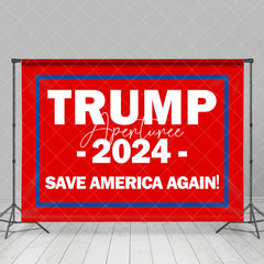 Aperturee - Red Trump 2024 Save America Again Election Backdrop