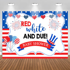 Aperturee - Red White and Due! 4Th of July Baby Shower Backdrop