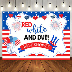 Aperturee - Red White and Due! 4Th of July Baby Shower Backdrop