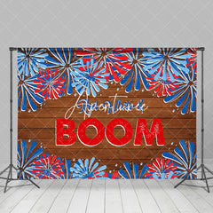 Aperturee - Red White Boom Spark Plank Independence Day Backdrop