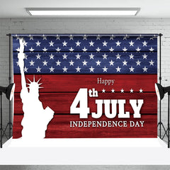 Aperturee - Red Wood Liberty July 4 Independence Day Backdrop