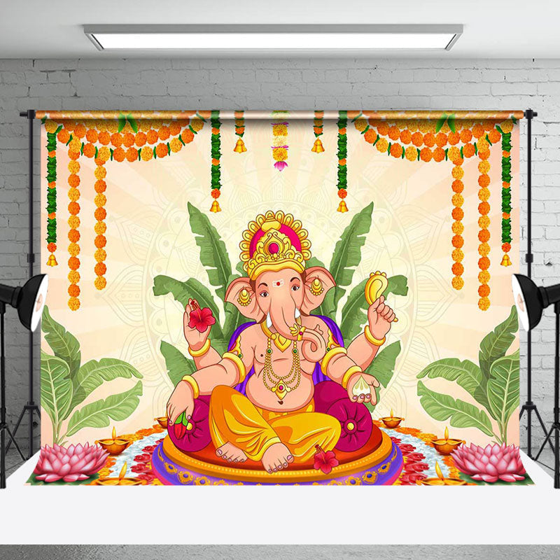 Aperturee - Religious Culture Hinduism Worship Ganesha Backdrop