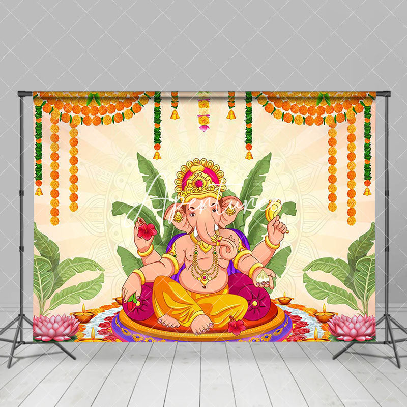 Aperturee - Religious Culture Hinduism Worship Ganesha Backdrop