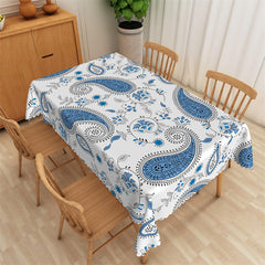 Aperturee - Repeat Abstract Floral Leaf Rectangle Tablecloth