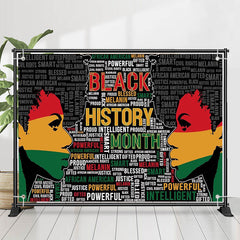 Aperturee Repeat Letters Girl Black History Month Backdrop