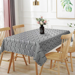 Aperturee - Repeat Pattern Steel Plate Rectangle Tablecloth