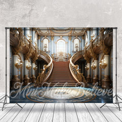 Aperturee - Retro Bronzer Palace Stairs Architecture Backdrop