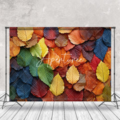 Aperturee - Retro Colorful Plant Leaves Fine Art Photo Backdrop